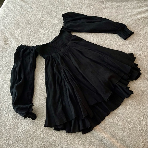 Free People Black Mini Dress - S - Picture 3 of 4